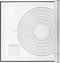 Yansumi Silicone Pastry Mat Extra Large Non-Slip Mat for Rolling Dough Pie Crust and Baking Non-Stick with Measurements (XL, 28"L x 20"W,Black)