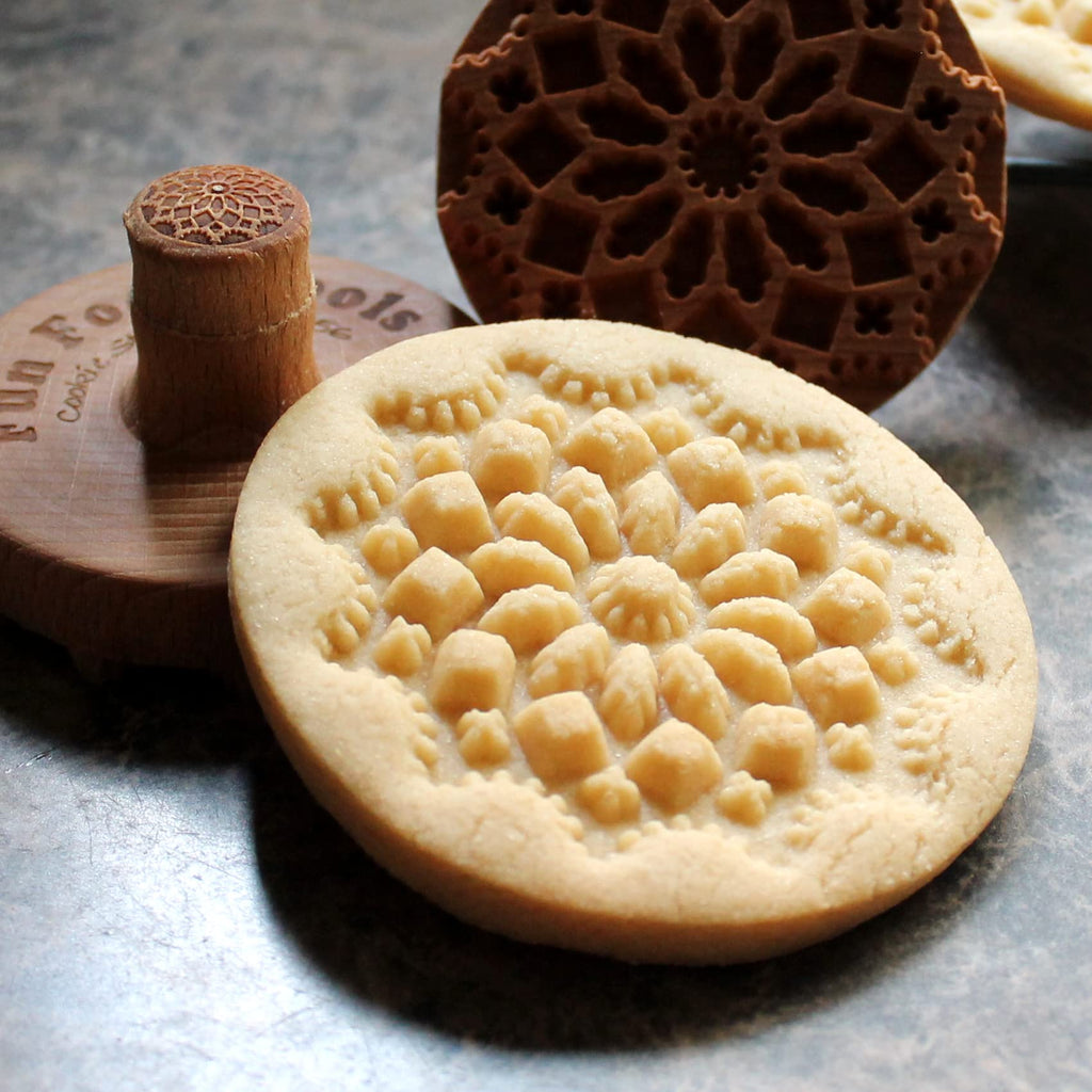Fun Food Tools, Wood Cookie Stamp, 2.5 Inch (Chartres Cathedral CS-056)