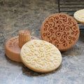 Fun Food Tools, Wood Cookie Stamp, 2.5 Inch (D Vine CS-038)