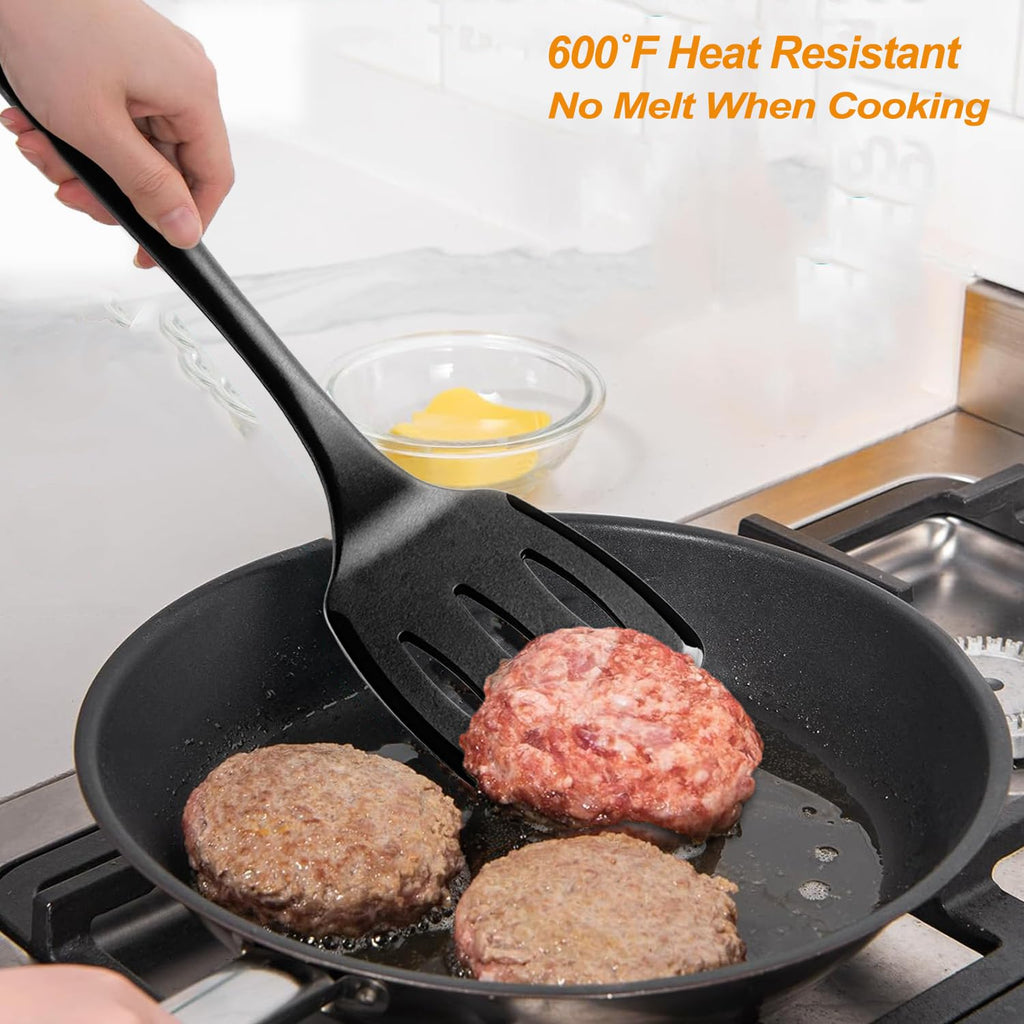 Silicone Cooking Utensils Set, Heat Resistant & Non Stiick, 5Pack