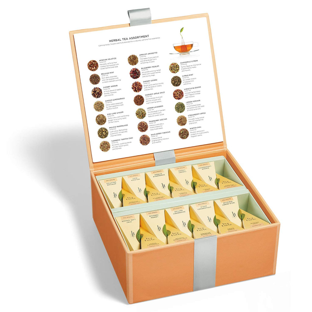 Tea Forte Tea Sampler, 40 Pyramid Infuser Bags, Premium Tea Gift Set