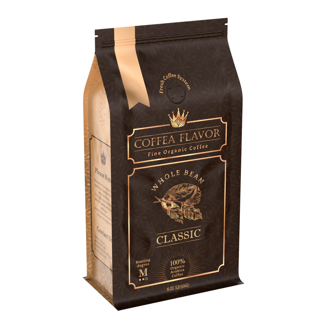 Organic Whole Bean Coffee Medium Roast (16oz) - Classic Flavored