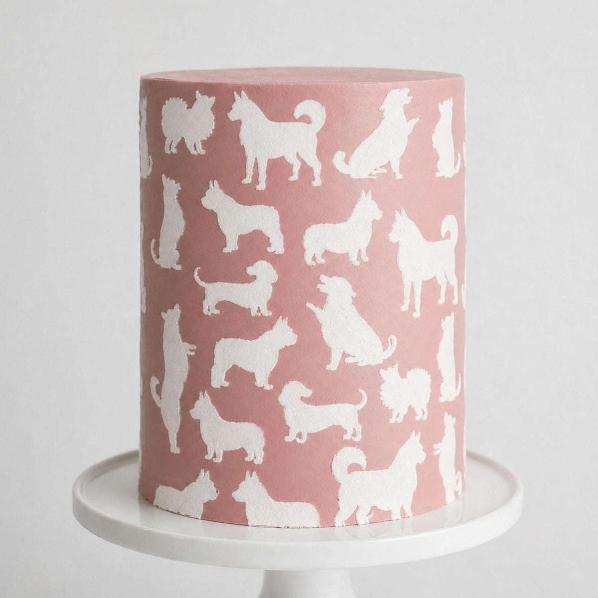 Lacupella Dog Pattern Large Cake and Baking Decorating Stencil (DOGGU)