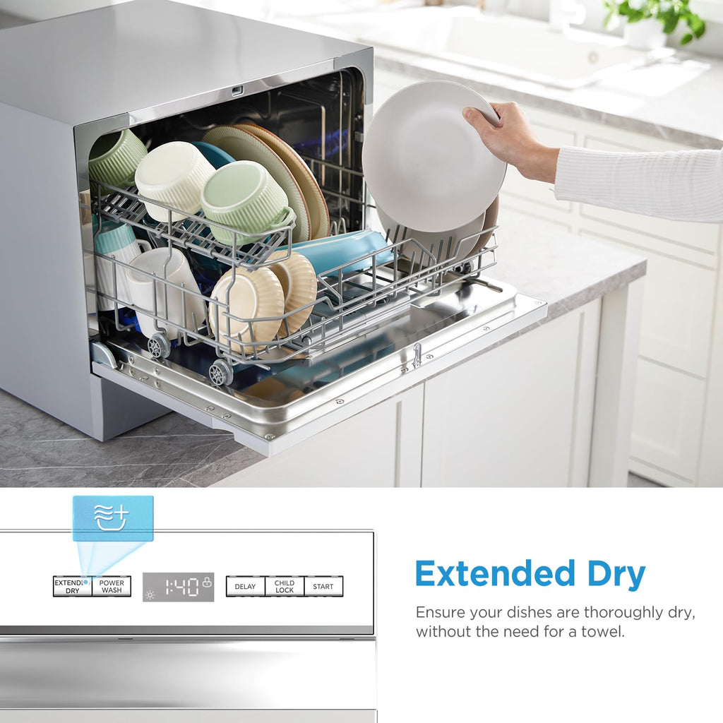 Midea Countertop Dishwasher Portable, 6 Place Settings, Energy Star