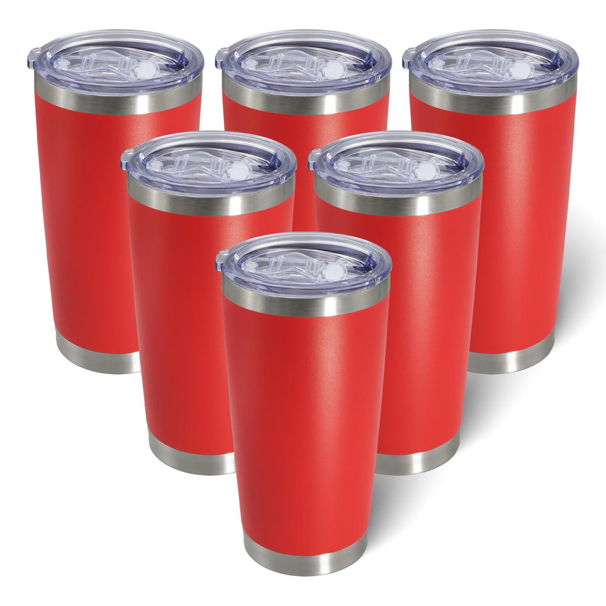 20oz Tumbler with Lid Stainless Steel Tumblers Insulated Mug Hot Pink 12P