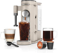 Ninja Pod & Grounds Specialty XL Single-Serve Coffee Maker, K-Cup Pod Compatible, Brews Grounds, Compact Design, Built-In Milk Frother, 68-oz. Reservoir, 6-oz. Cup to 24-oz. Mug Sizes, Stone, PB055AST