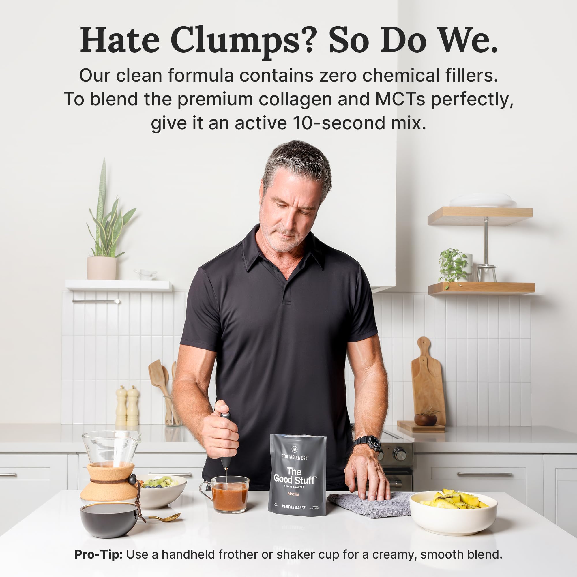 The Good Stuff | Mocha Coffee Booster | Healthy Coffee Creamer for Focus & Energy | Keto, Non-Dairy Creamer Powder with MCT Oil, Collagen & L-Theanine | 30 Servings
