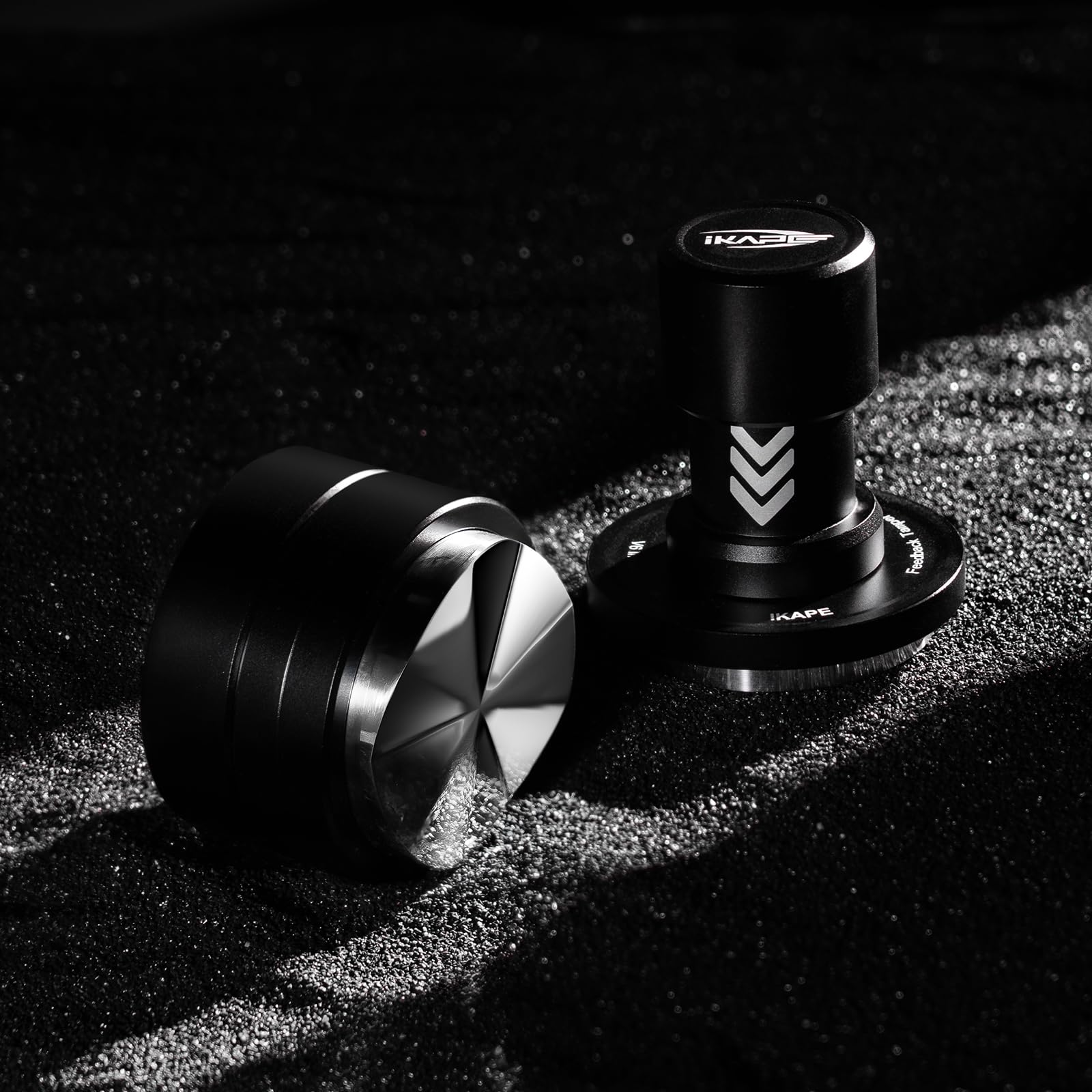 IKAPE 51MM Newly Upgrade Espresso Coffee Distributor, Coffee Dual-Bearing & High-Speed Distribution Tools, Adaptive Height Coffee Tamper Leveler for 51mm Portafilters