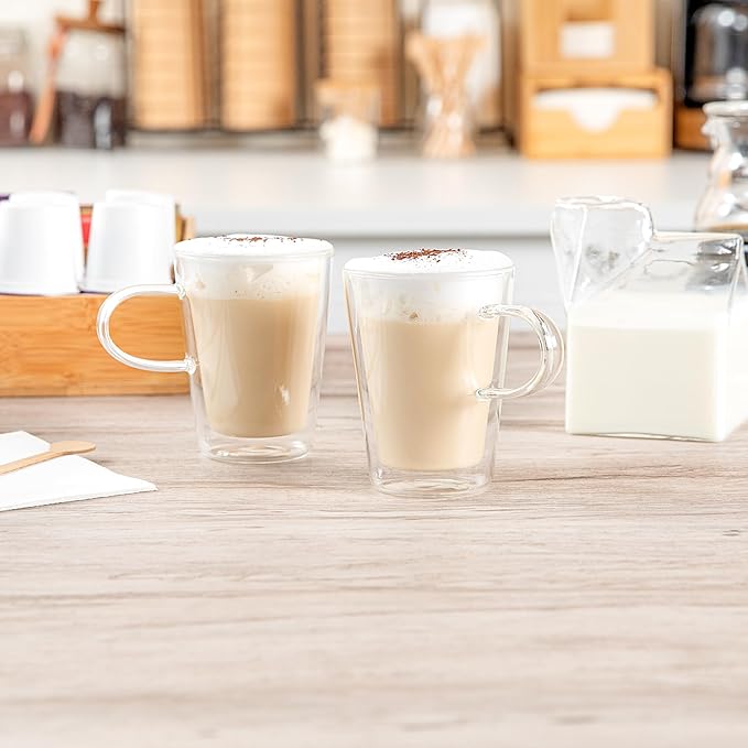 Restaurantware 5 oz Professional Glass Mug, 2 Pack