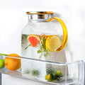 WARMSIMPLE 60 oz Glass Water Pitcher with Lid, Spout & Handle, BPA Free Jug