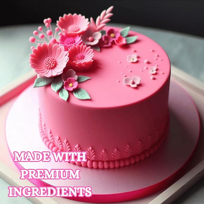 Confect Old Rose Pink Fondant for Cake Decorating Fondant, Smooth & Pliable Icing for Cakes, Cupcakes & Sugarcraft | Vegan, Gluten-Free, Nut-Free, Palm Oil-Free – 8.8 Oz