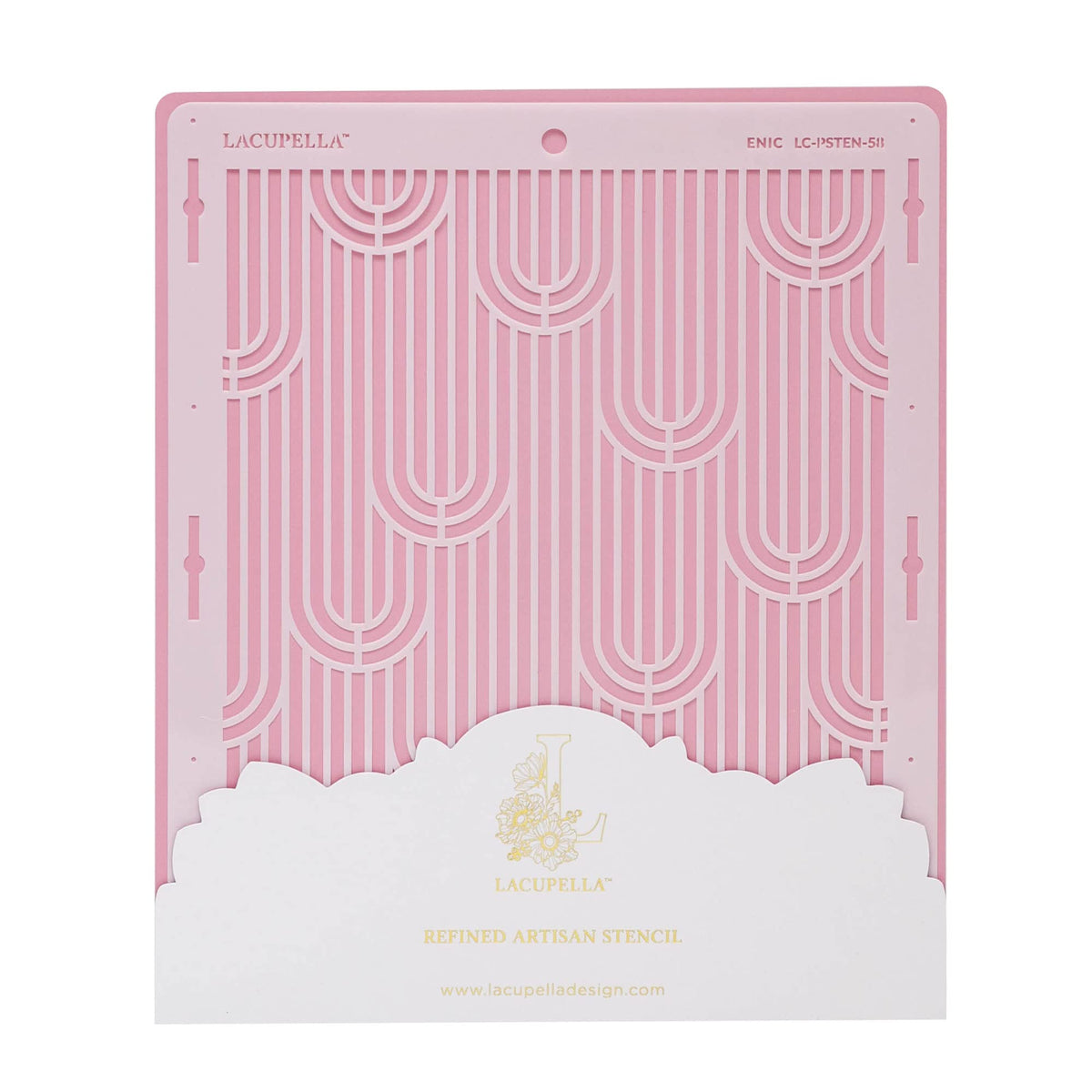 Lacupella Large Cake Decorating Stencil (ENIC) Art Deco Pattern