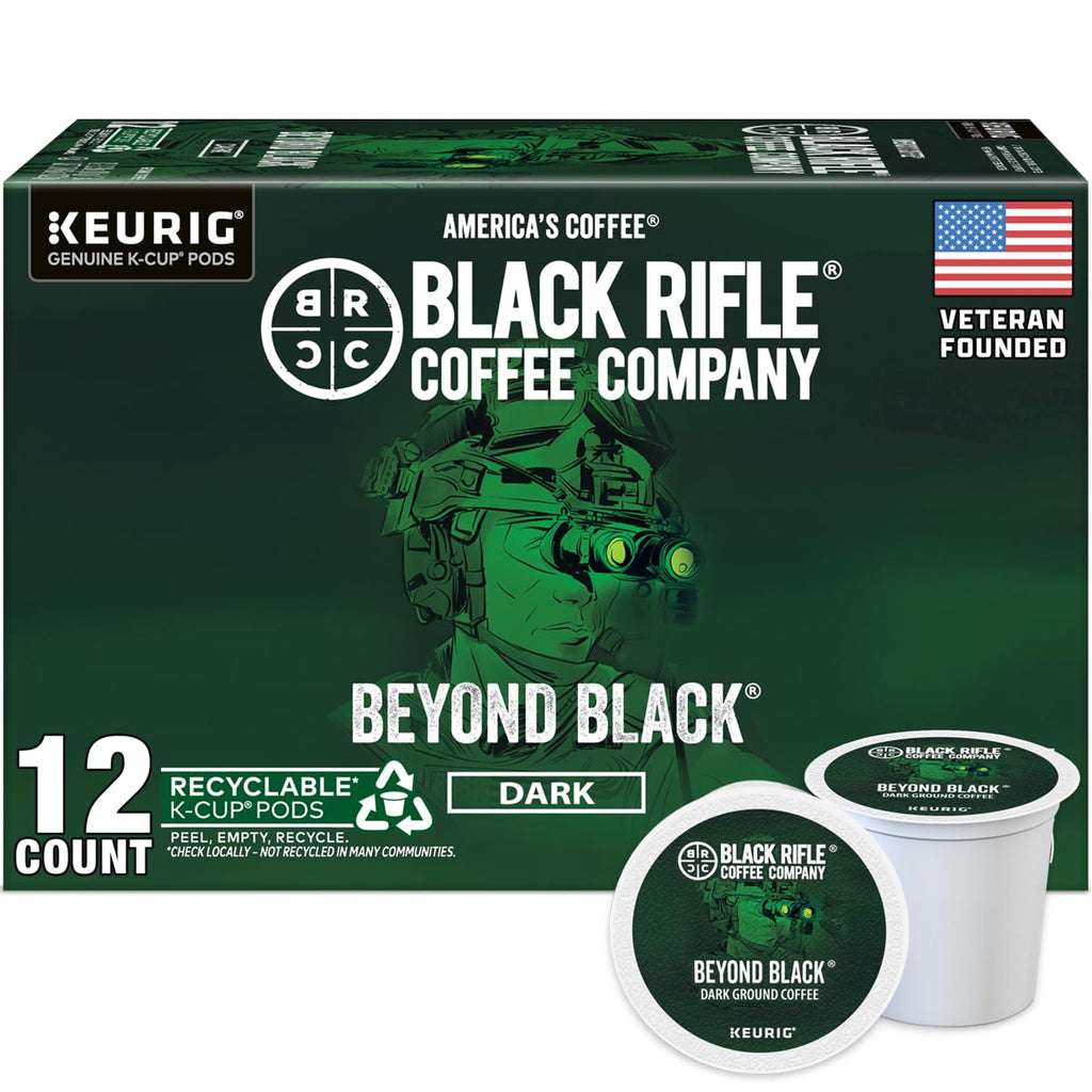 Black Rifle Coffee Medium Roast K Cup Coffee AK Espresso 12 Count