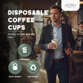 Paper Cups 20 oz 500 Pack for Coffee & Tea 20 oz Made in USA | Bulk 500 Count for Home, Office, Restaurants & Parties | Recyclable Disposable 20 Ounce To-Go Cups for Hot Drinks