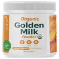 Organic Golden Milk Powder with Vitamins D3 & K2, Turmeric, Ginger, Curcumin, Cinnamon, KSM66 Ashwagandha, Holy Basil & Natural Prebiotics– Delicious Unsweetened Turmeric Tea Latte- 30 Servings