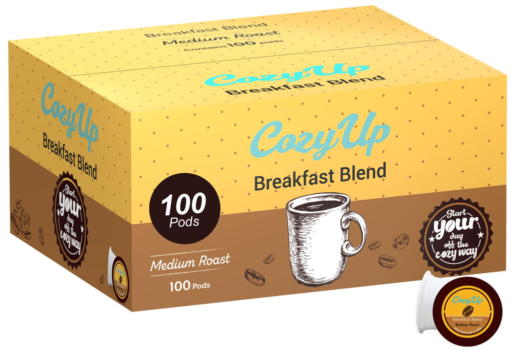 Cozy Up Breakfast Blend Medium Roast Coffee Single Serve Pod, 100-Count