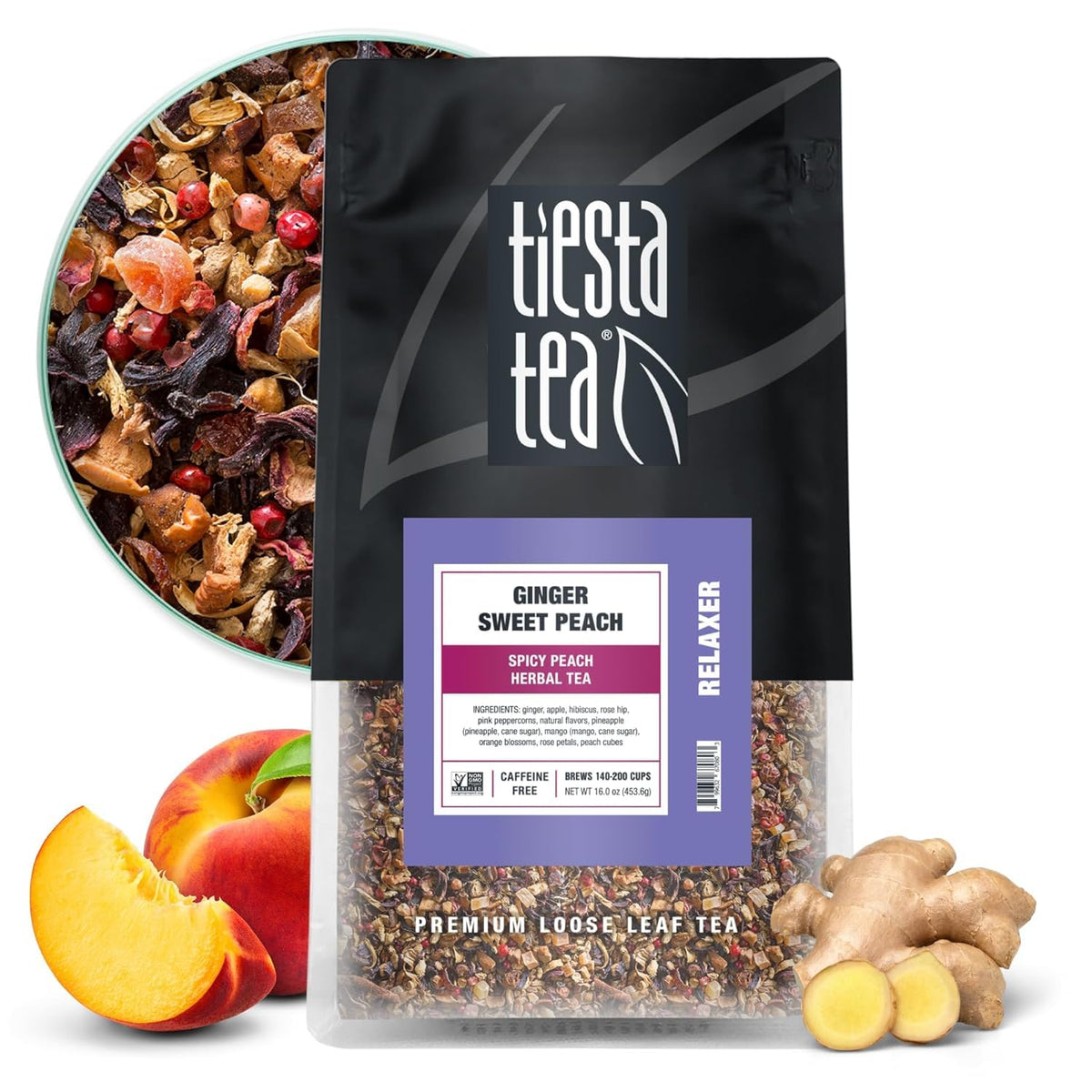 Tiesta Tea Palm Beach Punch Fruit Punch Herbal Tea Loose Leaf 2oz Pouch