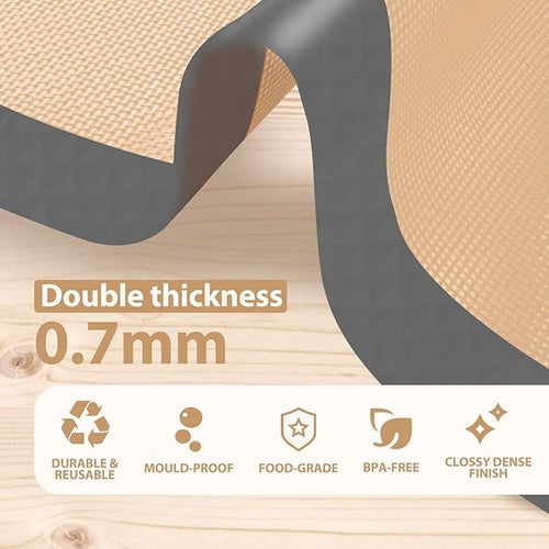 2 Half & 1 Quarter Silicone Baking Mat, Baking Sheets