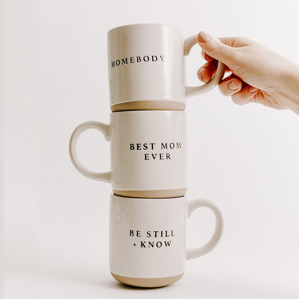 Sweet Water Decor Be Still and Know Mug - Religious Christian Coffee Mug - Inspirational Bible Verse - 14oz Stoneware Coffee Cup - Microwave & Dishwasher Safe