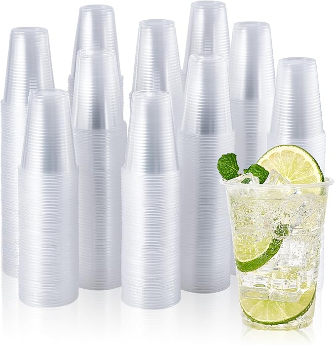 Vplus 2000 Pack 7 OZ Drinking Clear Disposable Plastic Cups for Business