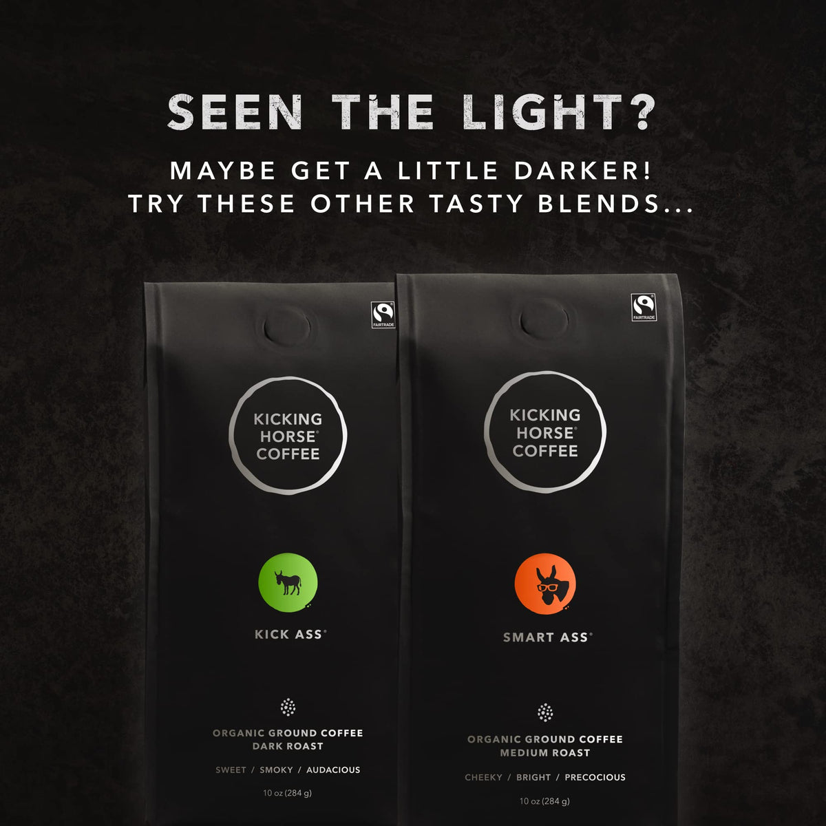Kicking Horse Coffee Hola, Light Roast, Ground, 284 g (Pack of 6) - Certified Organic, Fairtrade, Kosher