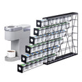 FlagShip 6-Tier Coffee Pod Holder for K Cup - 48 Capsule Max Capacity Metal Rack, Ultra-Efficient Corner Storage Space Saving Design