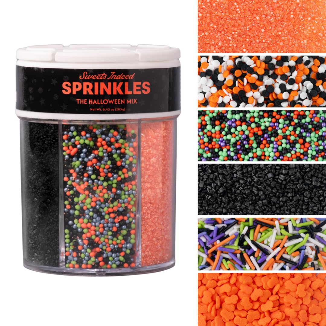 Sweets Indeed Rainbow Jimmies Sprinkles for Baking & Decorating, 6.45 oz