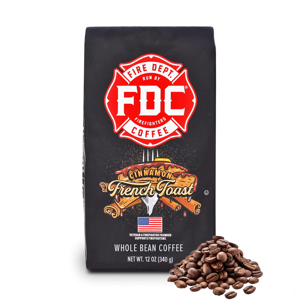 Fire Department Coffee Vanilla Bourbon Infused Ground Coffee - 12 oz