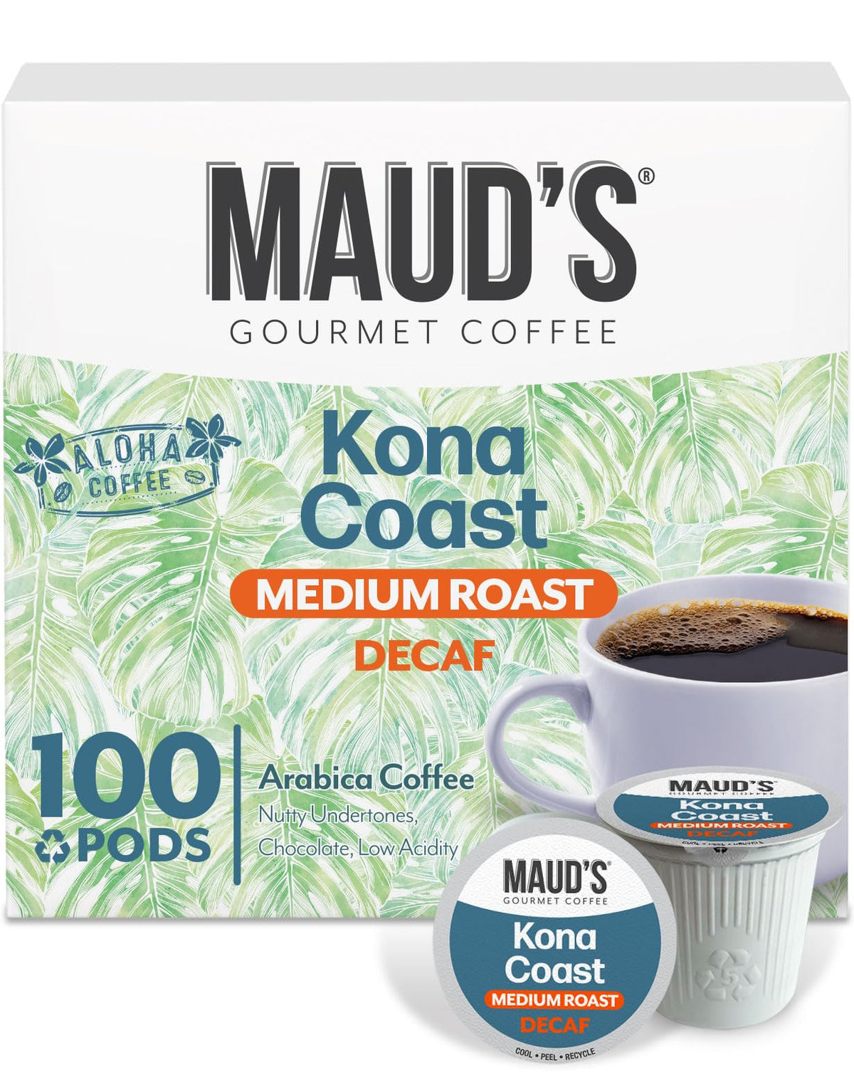 Maud’s Flavored Decaf Coffee Pods Variety Pack, 80ct