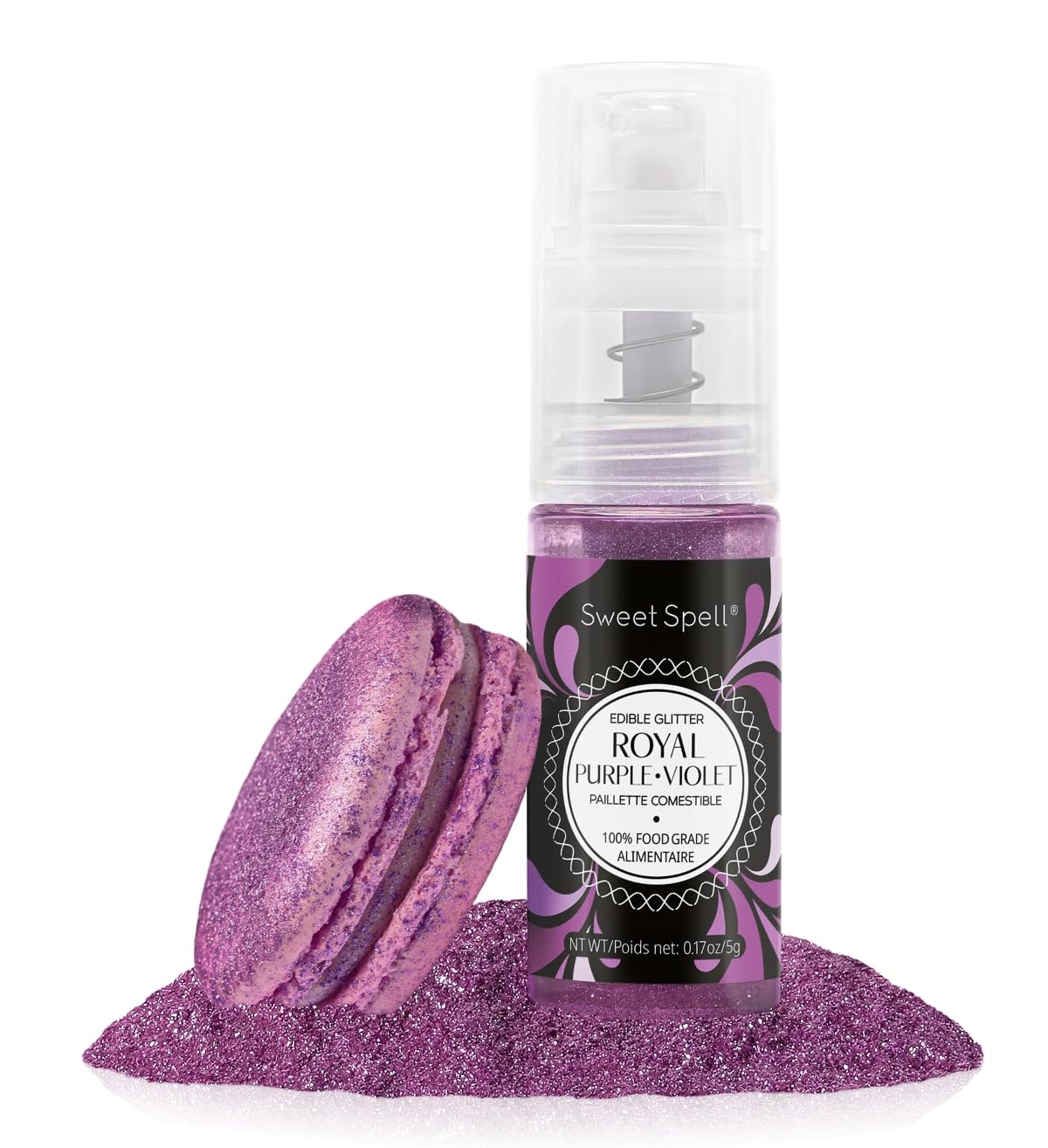 Sweet Spell Edible Glitter Spray for Cakes, Cocktails, Food Grade