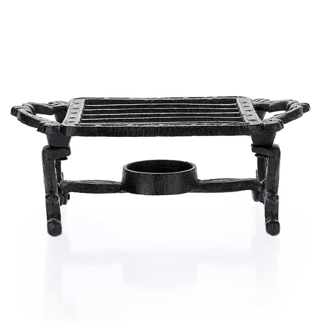 Sumnacon Tea Warmer Cast Iron Tea Pot Warmer with Tealight Candle Holder Sturdy Functional Teapot Warmer Stand for Office Party or Desk RetroTea Pot Heater for Heating Milk,Tea,Coffee,Food