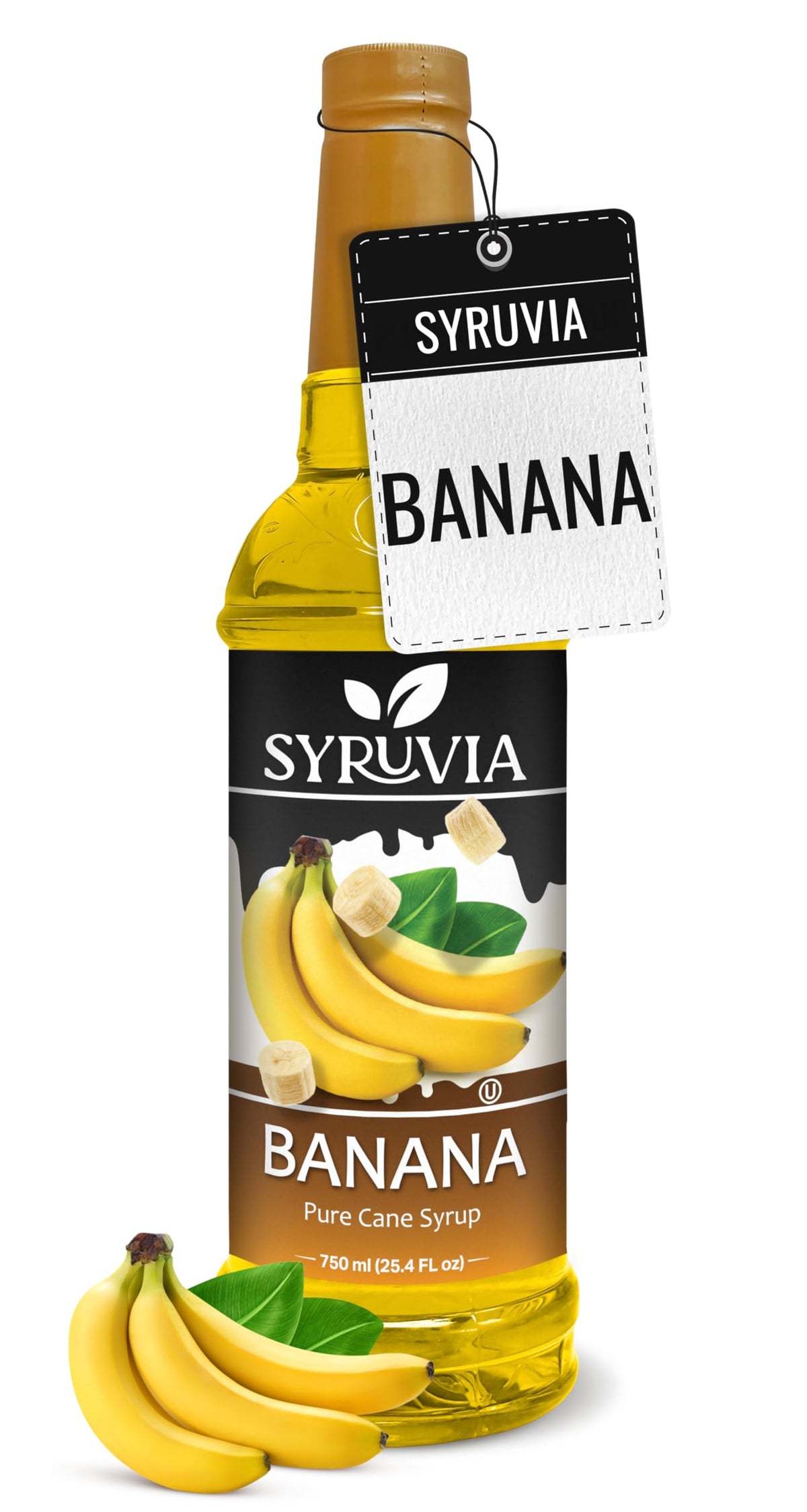 Syruvia Coffee Syrup, Peppermint Flavored Syrup for Drinks, Lattes, and Desserts – 25.4 fl oz