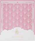 Large Cake Decorating Stencil (FANSA) Fan Art Deco Pattern