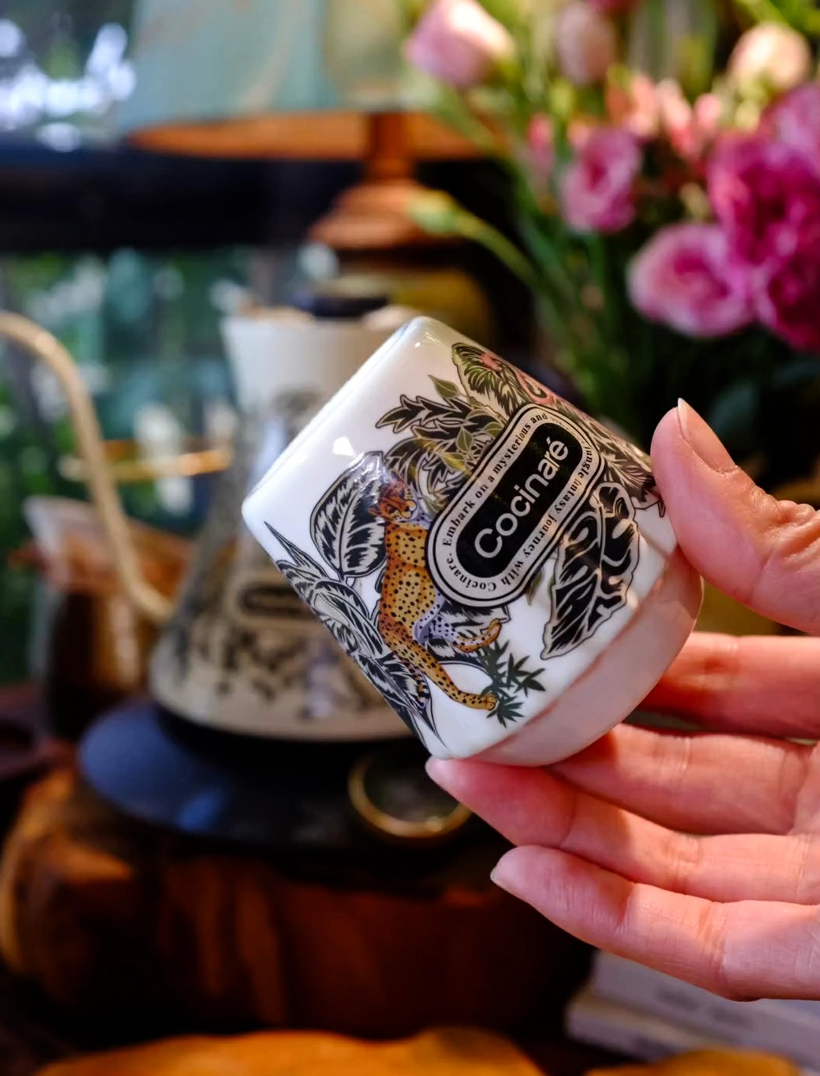 Cocinare KissCup Ceramic Espresso Cup – 2.2oz Demitasse Cup for Espresso
