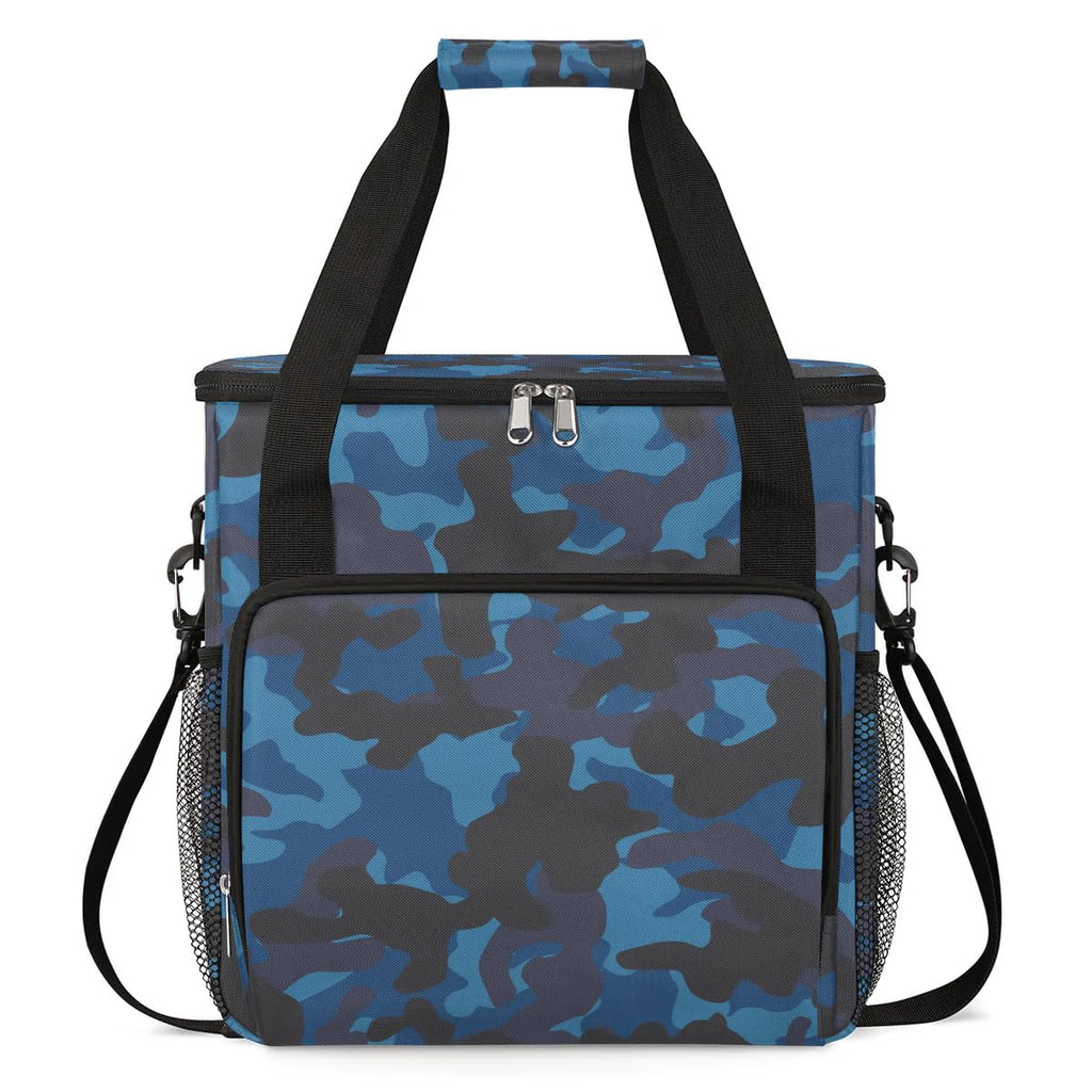 Camouflage Basket Coffee Maker Carring Bag Travel Carrying Storage Tote Bag Compatible with Keurig K-Mini or K-Mini Plus Portable Single Serve Coffee Brewer Case with Pockets for K-cup Pods