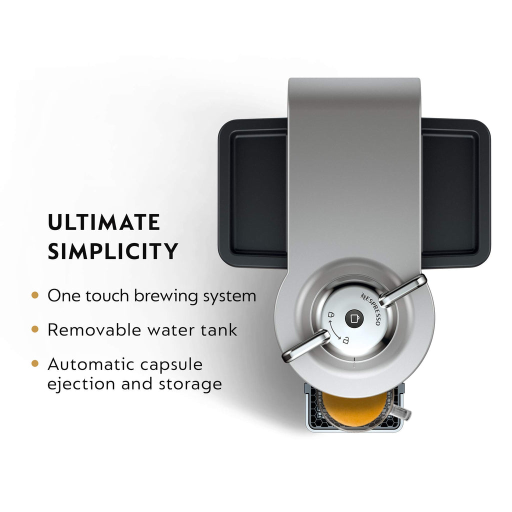 Nespresso Vertuo Coffee & Espresso Maker by De'Longhi, Silver