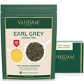 VAHDAM Earl Grey Citrus Green Tea Loose Leaf (3.5oz|50+ Cups) Bergamot Oil