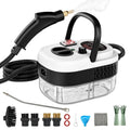 Steam Cleaner, Portable Pressurized Steamer for Cleaning with 14pcs Accessories, 6-Level Adjustable,15s Heat-Up, Handheld Steam Cleaner for Home, Tile, Dirt, Grout, Grease, Car Detailing (03-White)