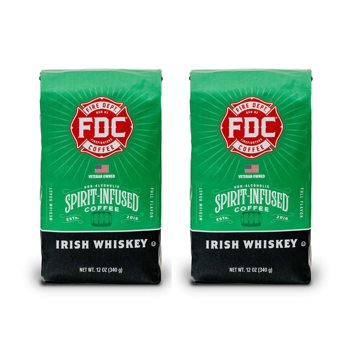 Fire Department Coffee Dark Roast Whole Bean Coffee - 12 oz
