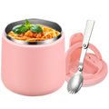 Itslife Soup Thermo for Hot Food Kids 25.5oz Lunch Containers with Buckle Lid Wde Mouth Hot Food Jar Vacuum Insulated Stainless Steel Bento Box Leakproof with Spoon(Pink)
