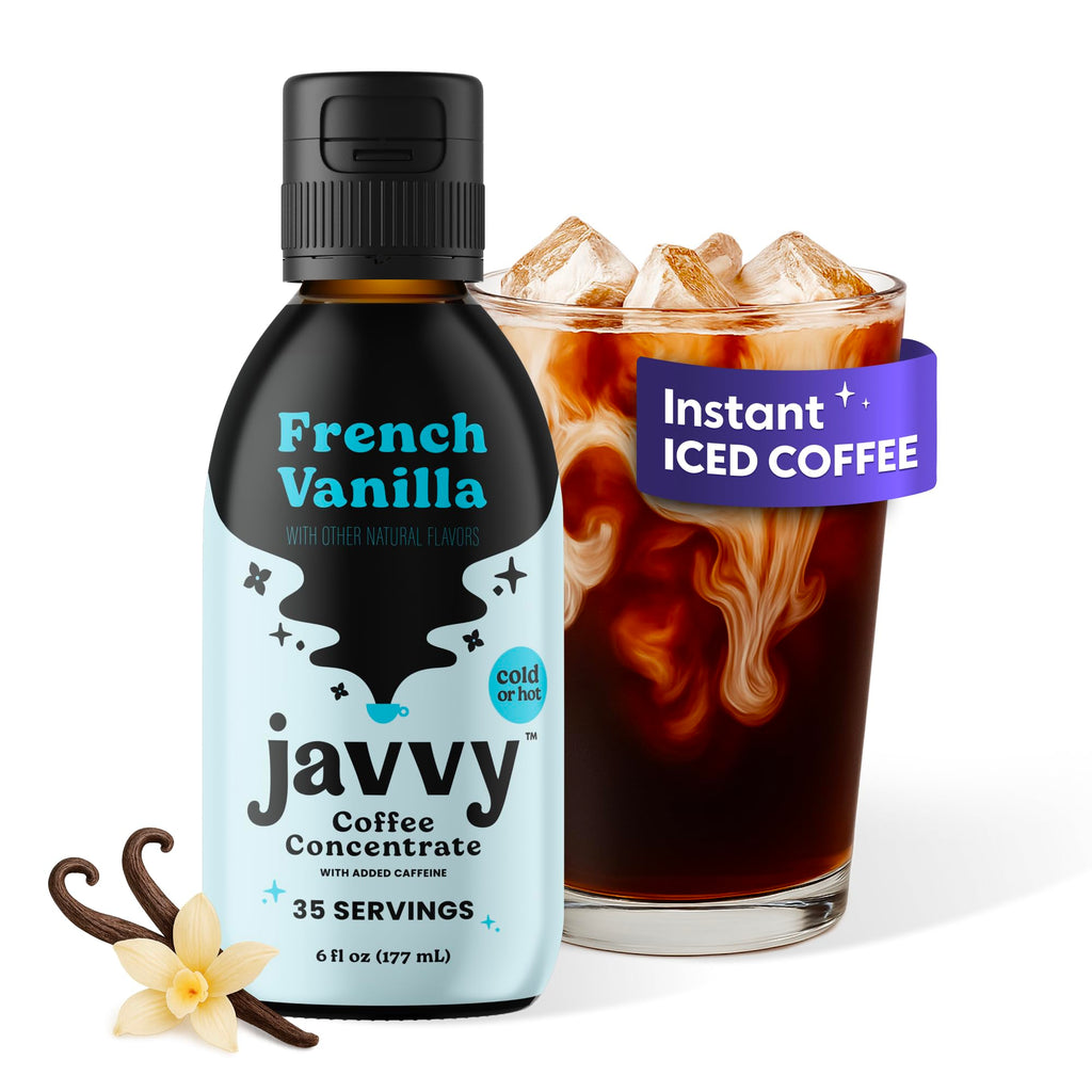 Javvy Cold Brew Coffee Concentrate Instant Coffee, Vanilla
