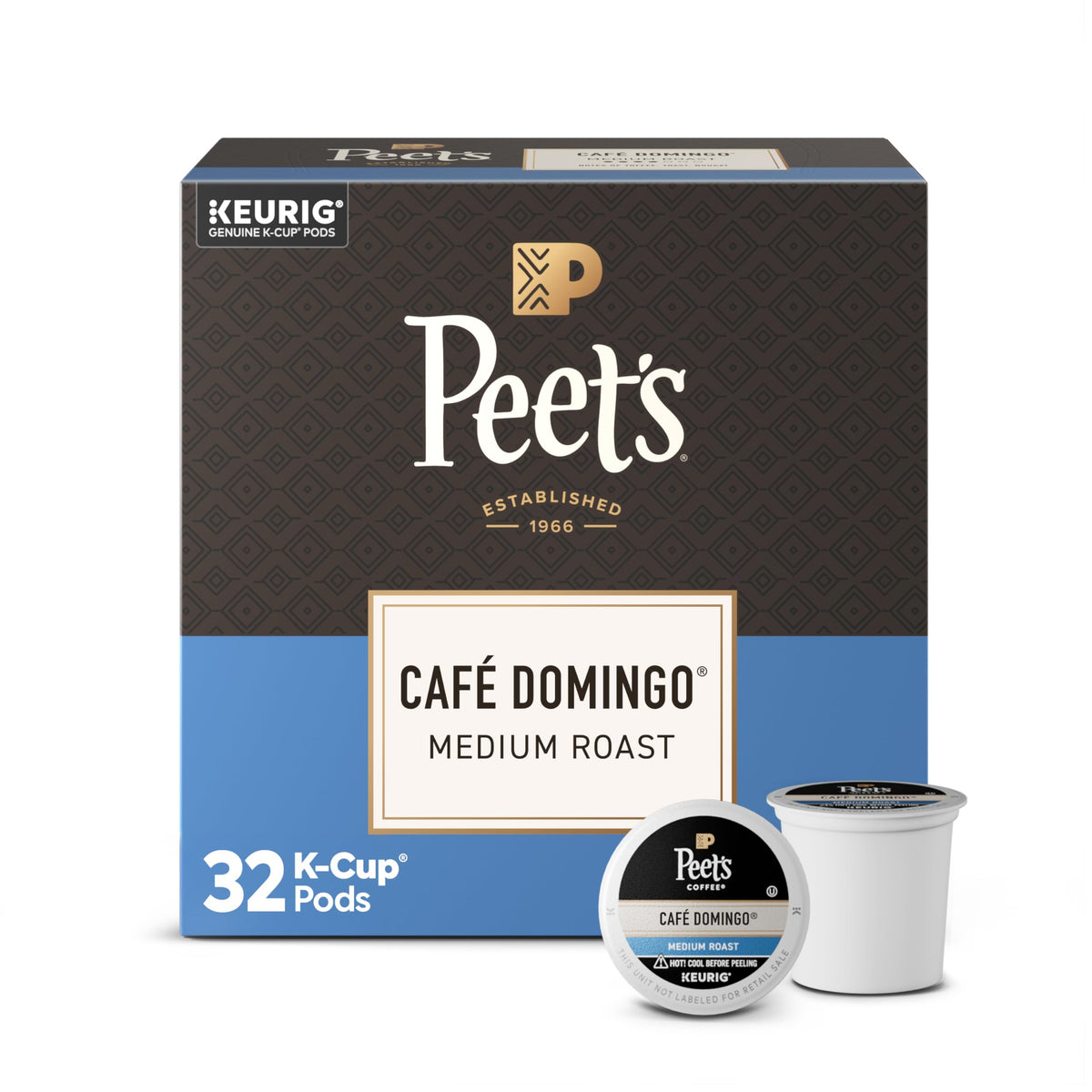 Peet's Coffee Coffee Pods, Medium Roast, Single Origin Brazil, 88 K Cups