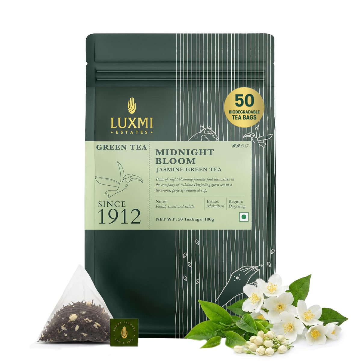 Luxmi Estates - Indian Passion 50g, 1.76 Oz loose tin caddy, Herbal tea