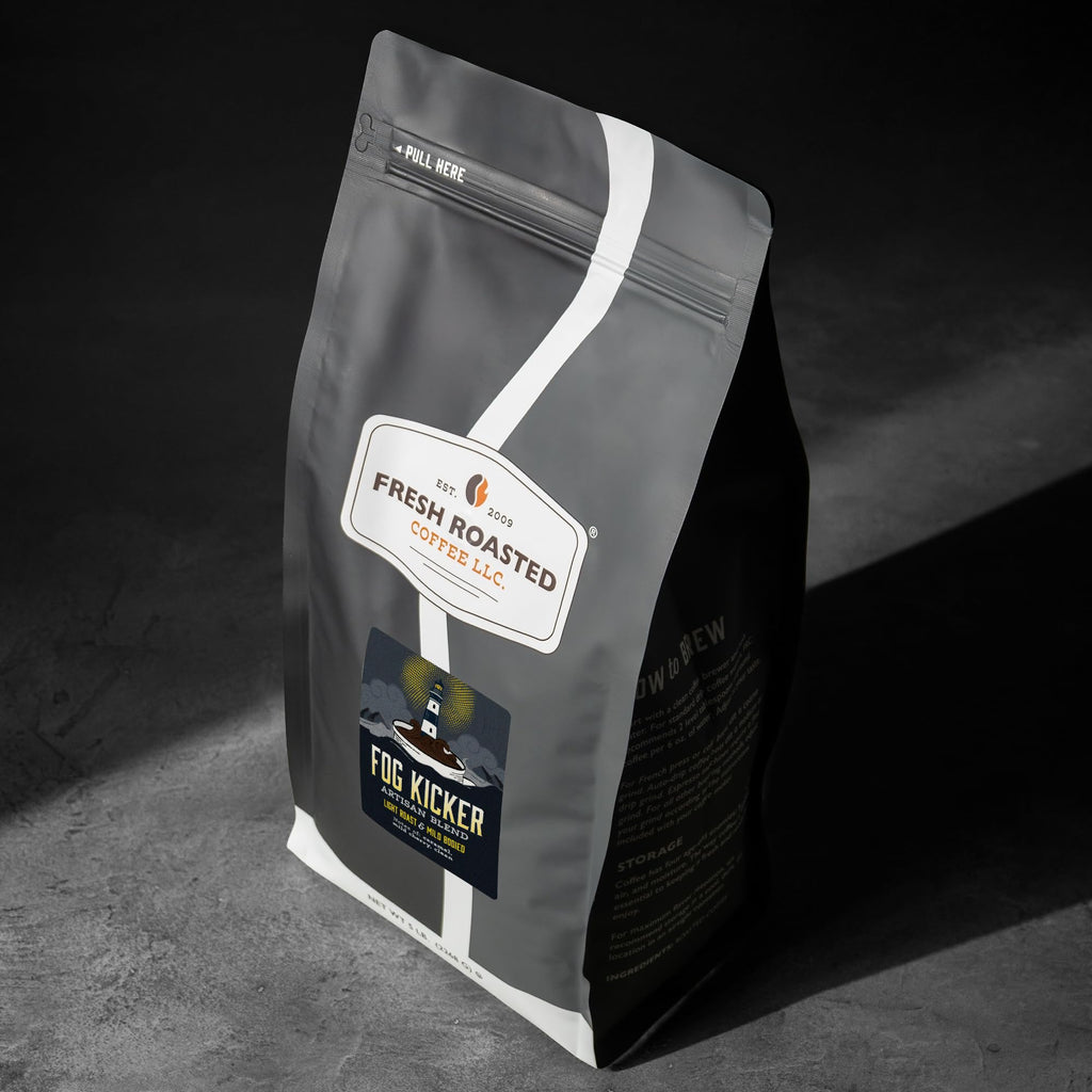 Fresh Roasted Coffee, Fog Kicker Drip Ground Coffee, Light Roast, Kosher, 5 lb (80 oz)
