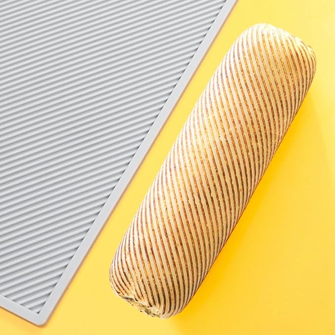 TUKE 3D Cake Lace Mold Stripe Lace Mat Embosser Texture Silicone Mould Fondant Chocolate Stencil Border Bakeware Cake Decorating (A_ Stripe)