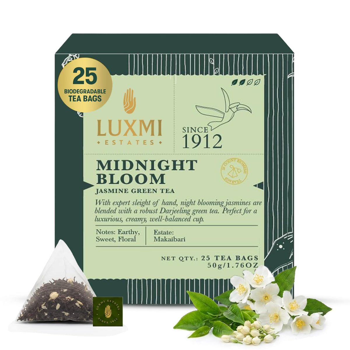 Luxmi Estates - Indian Passion 50g, 1.76 Oz loose tin caddy, Herbal tea