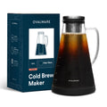 OVALWARE Airtight Cold Brew Coffee Maker with Tea Infuser & Spout 1.5L/51oz