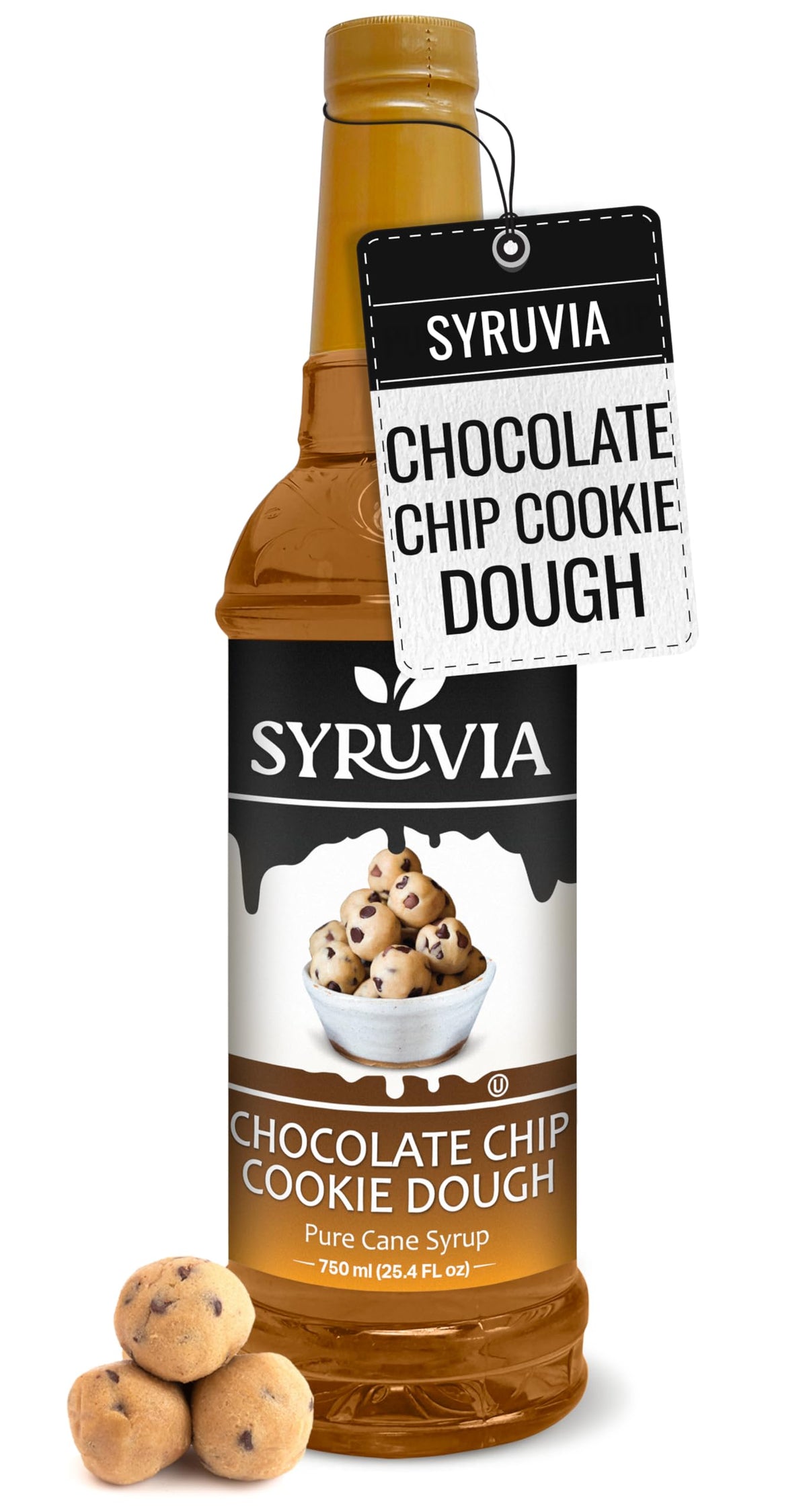 Syruvia Coffee Syrup, Peppermint Flavored Syrup for Drinks, Lattes, and Desserts – 25.4 fl oz