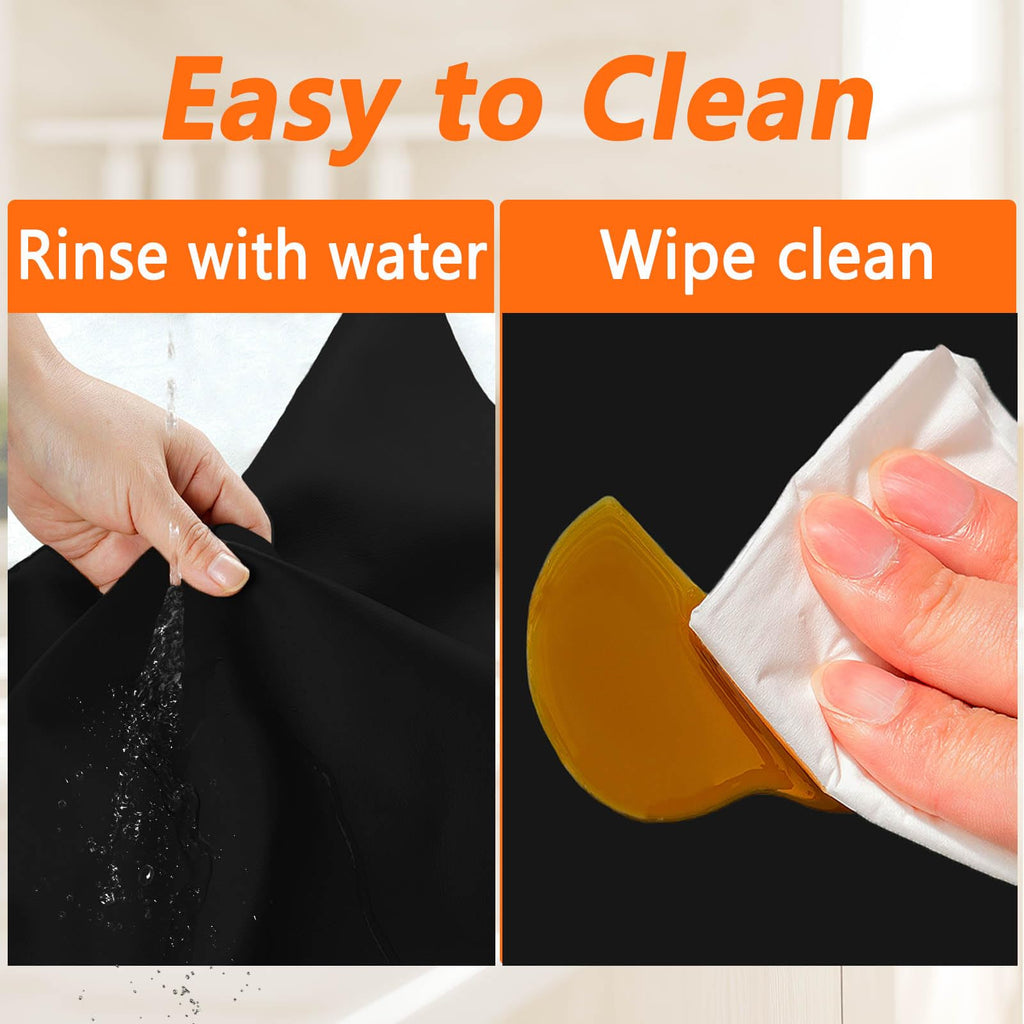 35.4''x23.6''(90cmx60cm) Extra Large Silicone Mat for Kitchen Counter, Heat Resistant Countertop Protector, Non-Slip Waterproof Kitchen Island Mat, Easy to Clean, Black