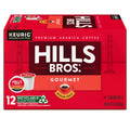 Hills Bros. Gourmet Blend Keurig K-Cup Pods for Keurig Brewers – Medium Roast Premium Arabica Blend, Kosher – 1 Pack of 12 Single Serve Pods